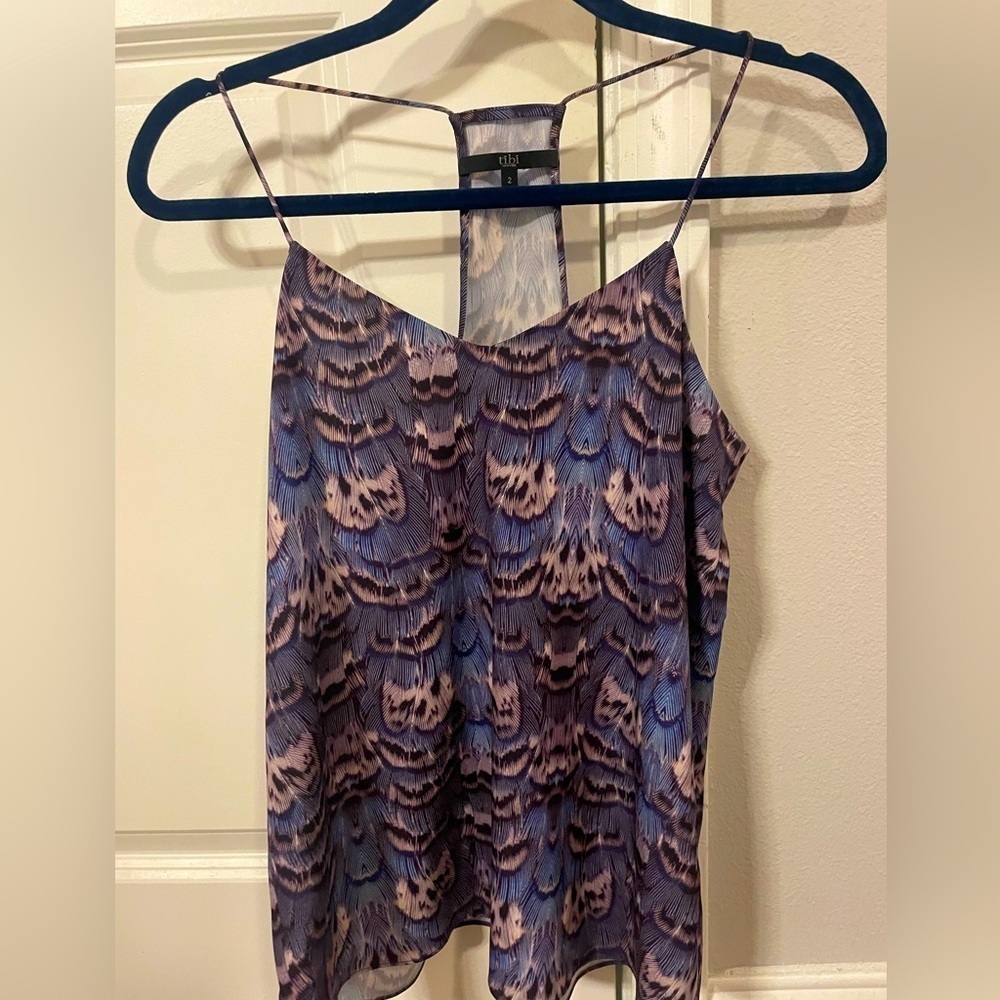 Tibi Peacock Racerback‎ Tank